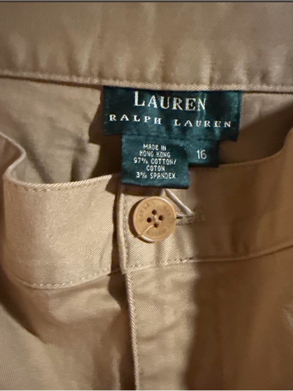 Lauren Ralph Lauren Straight Leg Pants in Khaki